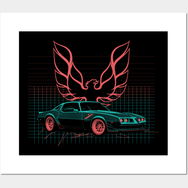 80s Firebird Wall Art by Kid Relic